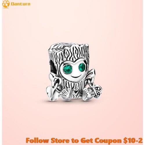 2020 New 925 Sterling Silver Beads Sweet Tree Monster Charms fit Original Pandora Bracelets Women DIY Jewelry