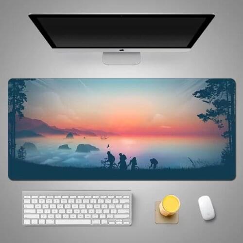 New Thickened Computer Mouse Pad Gaming Locking Edge MousePad for Office Home Large Waterproof Mouse pad PC Desk keyboard pad