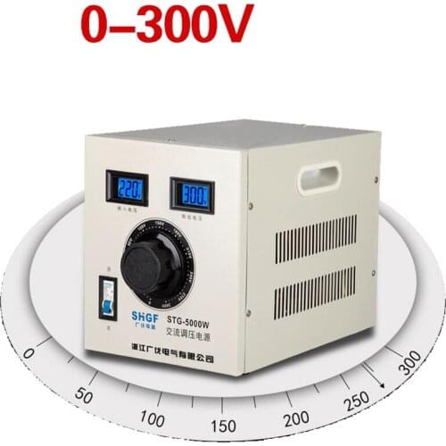 220V Single-phase AC voltage regulator STG-5000W 5KW Output adjustable 0-300V 5000W Y