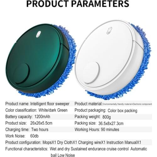 Robot Vacuum Cleaner Smart Home 1500mAh With Mop Wash Inteligente Robotic For Floor Scrubber Washing Machine Floorcloth Cleaning