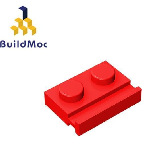 BuildMOC Compatible Assembles Particles 32028 1x2For Building Blocks Parts DIY LOGO Educational Crea