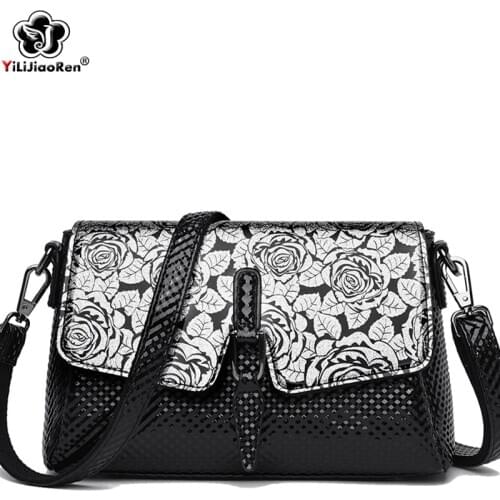 Fashion Flower Shoulder Bags Girls Luxury Brand Leather Crossbody Bag Ladies Luxury Handbags Women Bags Designer Bolsa Feminina