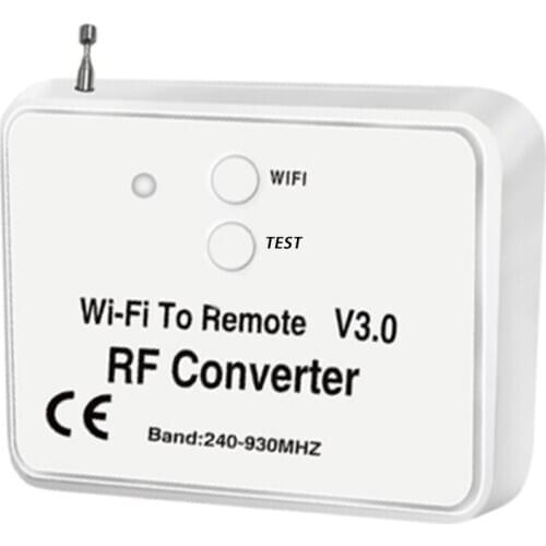 Universal Wireless Wifi to RF Converter Phone Instead Remote Control 240-930Mhz for Smart Home