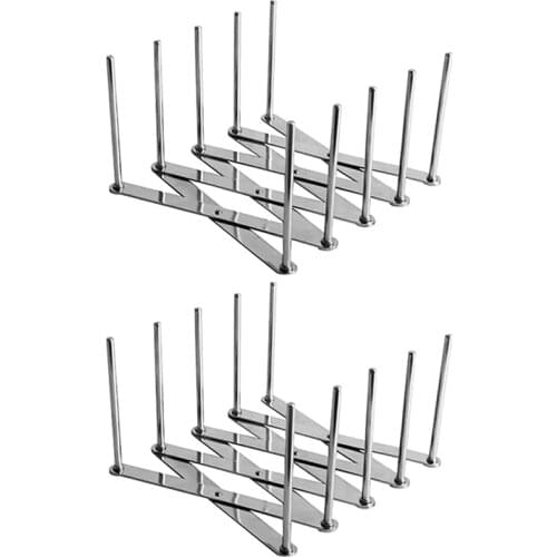Extendable Pot Lid Holders Multipurpose Steamer Rack Pans Holder Flexible Plate Organizer Kitchen Bakeware Cutting