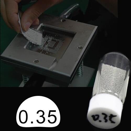 0.35mm 25k high quality lead solder balls for BGA reballing
