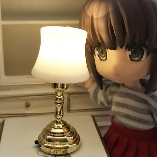 1:12 dollhouse mini model OB11 scene modern simple LED chandelier table lamp wall lamp three choices