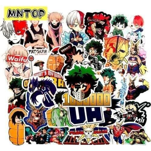 10/30/73pcs/lot Classic Anime My Hero Academia Waterproof Stickers For Motorcycle Phone Skateboard Childrens Toy Laptop Luggage
