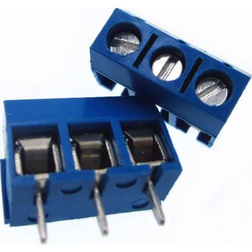 100PCS 3 Pin Screw Terminal Block Connector 5mm Pitch 5.08-301-3P 301-3P 3pin