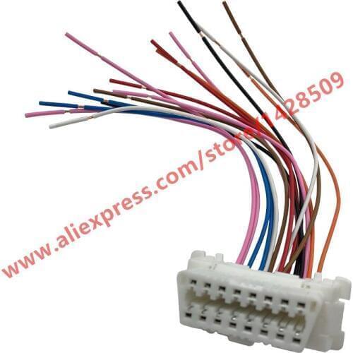 16 Pin OBD Detection Port Plug Universal OBD Plug Socket With Wiring Harness