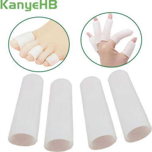 2pcs Silicone Gel Tube Finger & Toe Protectors Foot Massager Removal Calluses Plantar Warts Thorn Pain Relieving Feet Care H052