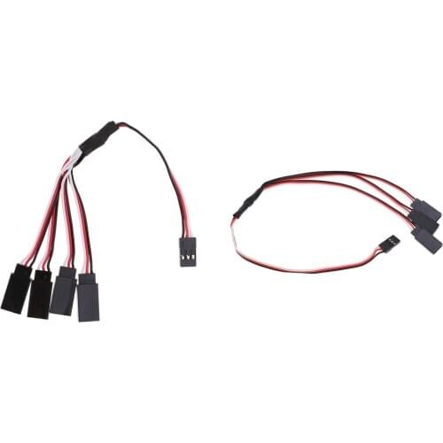 2pcs Y Splitter Servo Lead Extension Wire Cable for RC Futaba JR Connector