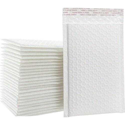 50 Pcs 16X21+4 Cm White Bubble Mailing Self-Sealing Padded Envelope Transport Bag Suitable For Offices, Homes And Shops