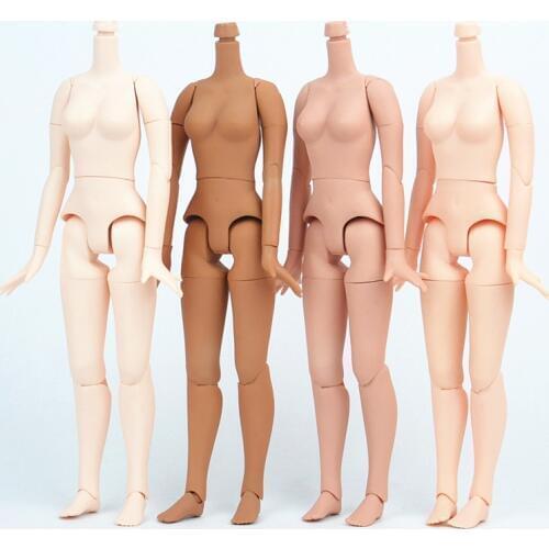 Blyth doll Accessories 4 Color skin body 8.5 inch For 12 inch Blyth doll & handset big breast suitable change the 19 Joints body