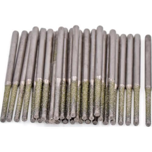 100pcs Diamond Drilling Drill Bit For Dremel Accessories 0.8,1.0,1.2,1.5,1.8mm Bits Drill For Gem Glass Ceramic Drilling