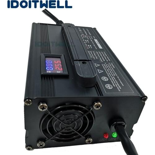 LED display Customized Automatic battery charger 12V 30A 24V 25A 36V 20A 48V 15A fast lead acid lithium lifepo4 battery charger