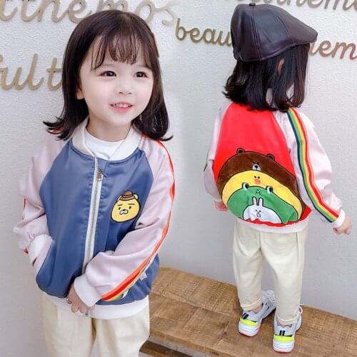 Baseball Uniform Spring Autumn Coat Outerwear Top Children Clothes School Kids Costume Teenage Girl Clothing High Quality