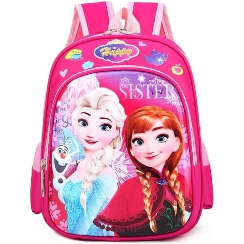 Disney Frozen Car Childrens bag school mini backpack boys girls Elsa cartoon kindergarten baby bag shoulder Primary student bag
