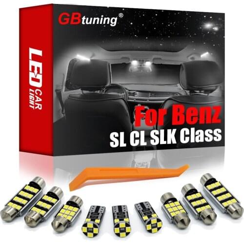GBtuning Canbus LED Interior Light Kit For Mercedes Benz SL CL SLK Class R129 R230 W215 W216 R170 R171 R172 Vehicle Indoor Lamp