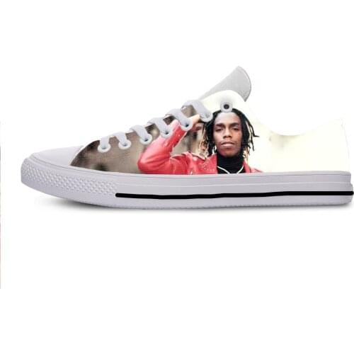 2019 Hot Cool Fashion Summer Handiness Casual Harajuku Shoes 3D Print For Man Woman Hip Hop Rap Music Rock Rapper YNW Melly