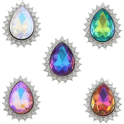 JaynaLee 18-20mm Metal Ginger Snap Button Fit Ginger Snaps Bracelets Jewelry for women men gifts GJS6076