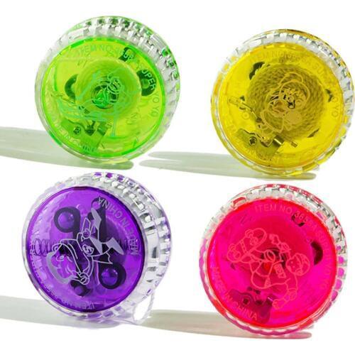 3Pcs Classic Mini LED Flashing Clutch Mechanism Yoyo Ball Toys Creative Fashion Children Entertainment Brain Game Sports Toy