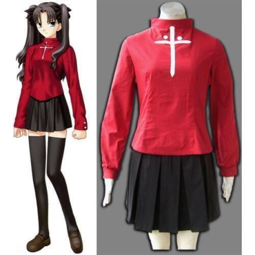 Fate Zero Tohsaka Rin Cosplay Costume