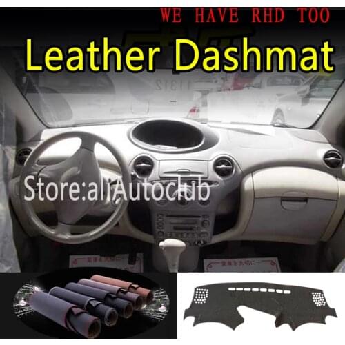 For Toyota Platz Echo 1999 2000 2001 2005 Leather Dashmat Dashboard Cover Dash Mat Sunshade Carpet Car Styling Auto Accessories