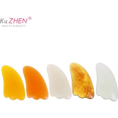 Neck Massager Guasha Board SPA Scraper For Face Leg Back Arm Beauty Massage Tool Resin Guasha Scraping Face Thinning Tool