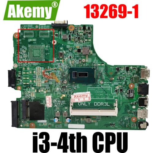 For DELL Inspiron 3542 3543 3442 3443 5748 5749 FX3MC 13269-1 Laptop Motherboard With I3-4010/4030U CPU 100% Fully Tested