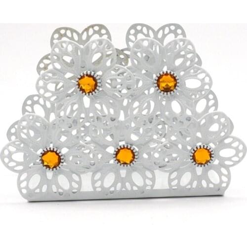 Metal Napkin Holder Dispenser Rust Resistant Paper Tissue Rack Home Party Table Decor