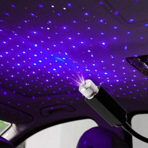 Mini LED Car Roof Star Night Light Projector Atmosphere Galaxy Lamp USB Decorative Lamp Adjustable Car Interior Decor Light