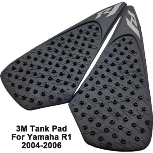 Motorcycle Tank Pads for Yamaha R1 YZF 1000 2004 2005 2006 Anti Slip Side Tankpad Sticker Gas Knee Grip Traction 3M Decals