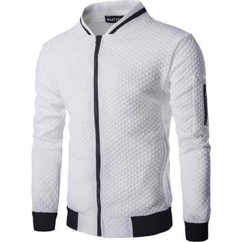 Autumn and Winter New Mens Sports Jacket Fashion Casual Cardigan Stand-up Collar Running Fitness Training Jacket Men Sweatshirt
