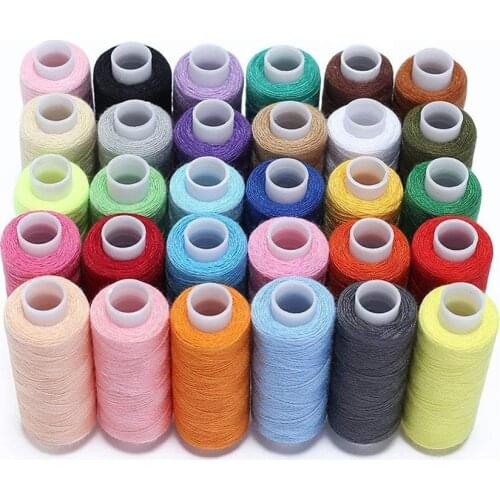 Handmade DIY Sewing Thread 30 Colors Fixed Color Sewing Thread Suit 250 Yards Household Sewing Machine Thread Sewing Threads
