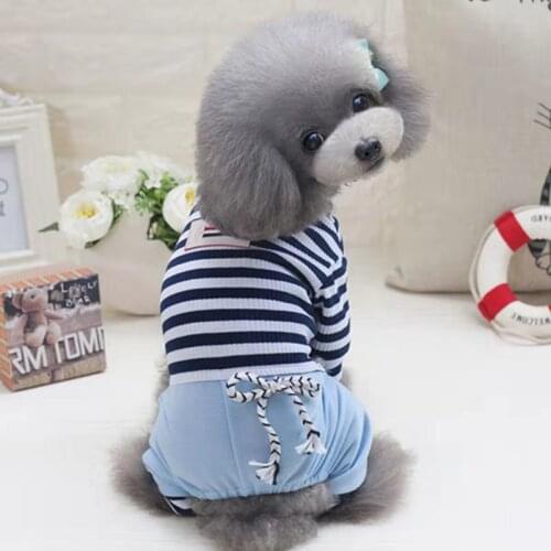 Dog Clothes for Small Dogs Summer autumn Four-legged pants Chihuahua French Bulldog Coat Soft Pajamas for Dogs Pet Cat Costume