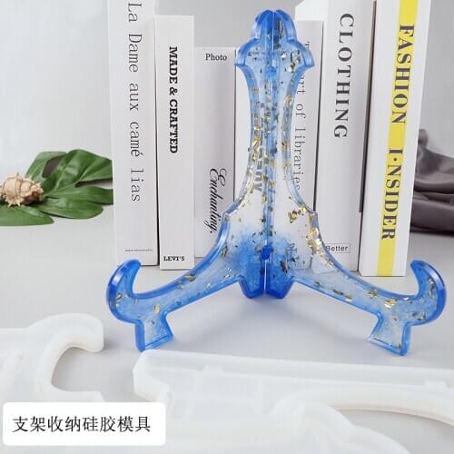 DIY Crystal Silicone Mold Jewelry Display Shelf Table Collection Box Bracket Jewelry Rack Resin Mold Set