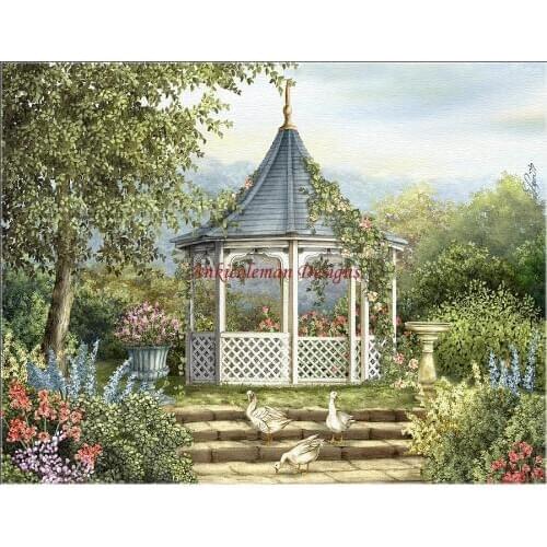 Needlework for embroidery DIY DMC High Quality - Counted Cross Stitch Kits 14 ct Oil painting - Blue Ridge Hideaway