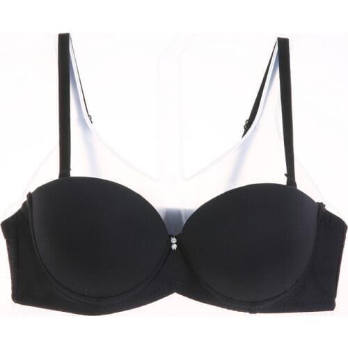 Sexy Padded Push Up Bras Add Two Brassiere Unlined Seamless Bra for Women 1/2 cup gathered chest together One Seamless bra