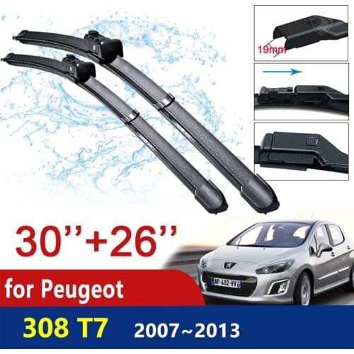 Car Wiper Blades for Peugeot 308 308SW 308CC MK1 T7 2007~2013 Windscreen Brushes Car Accessories Goods 2008 2009 2010 2011 2012