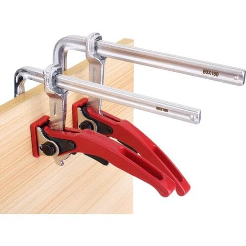 Heavy MFT Clamp Duty Steel Ratchet F Clamp Bar Quick Release For MFT Guide Rail System Woodwork 300KG Clamping Pressure