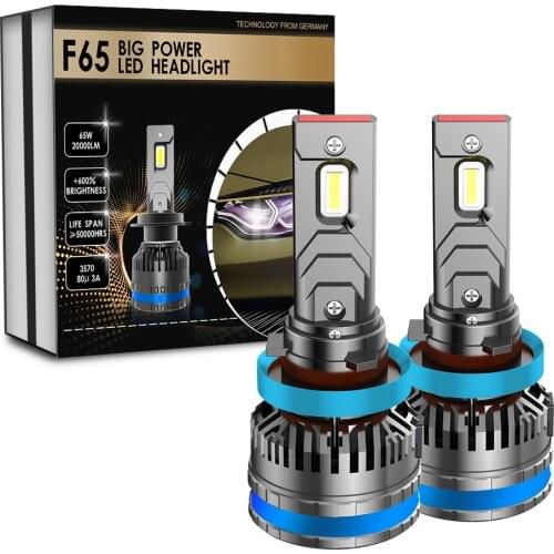 XENPLUS 2PCS LED H4 H7 H8 H11 9005 9006 9012 9004 9007 HB4 HB3 H1 H3 Auto F65 Car Headlight Bulbs 130W 40000LM 6000K Fog Lights
