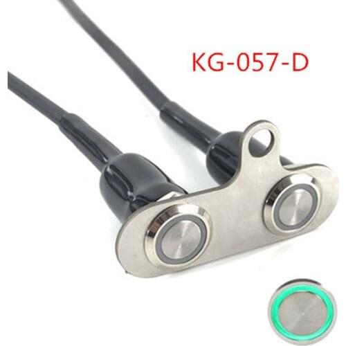 Universal Handlebar Switch Motorcycle Waterproof Adjustable Headlight Mount With Red/Blue Light Color For Sport Dirt Electric