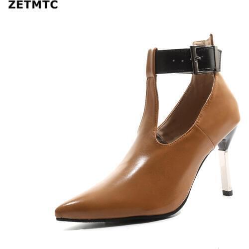 2019 hot sale pumps women shoes pointed toe summer shoes shallow solid color dress shoes sexy thin hihg heels shoes Plus Size 43