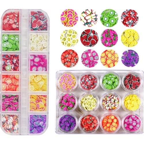 12 Colors Fruit Filler Jewelry Accessories DIY Crystal Epoxy Resin Filler With Box Handmade Craft Set