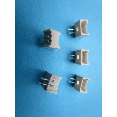 150 pcs Pitch 1.25mm Micro 2 Pin Right Angel Male Plug Polarized Connector