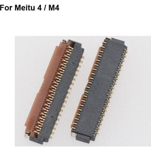 2pcs For Meitu 4 LCD display screen FPC connector For Meitu M4 logic on motherboard mainboard For Meitu m4 Meitu4