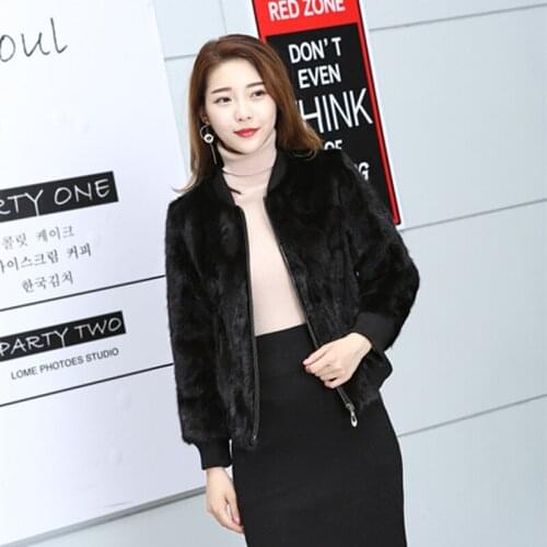 2019 womens outerwear coats new mink fashion casual natural real pieces mink fur outwear
