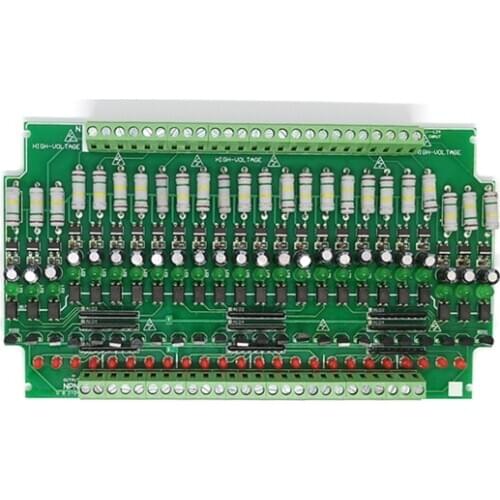 24 channels 220V optocoupler isolation module/220V detection module/AC power detection/card guide rail