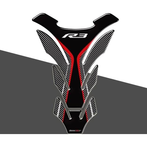 3D Motorcycle Tank Pad Protector Decal Stickers Case for Yamaha R3 YZF-R3 VS Tank