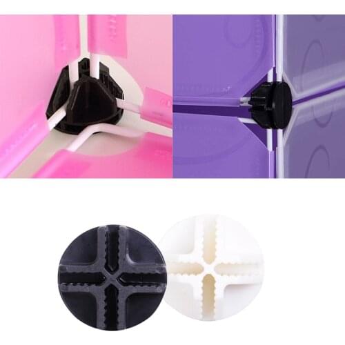 5 Cube/pack Cabinet Buckle Wardrobe Buckle Shoe Rack Connector Closet Bookcase Combined Storage Locker Connect Locking Clip